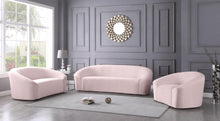 Load image into Gallery viewer, Riley Pink Velvet Loveseat
