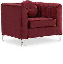 Load image into Gallery viewer, Isabelle Burgundy Velvet Chair image
