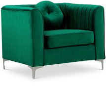 Load image into Gallery viewer, Isabelle Green Velvet Chair image
