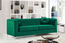 Load image into Gallery viewer, Isabelle Green Velvet Sofa
