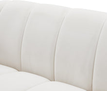 Load image into Gallery viewer, Elijah Cream Velvet Loveseat
