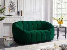 Load image into Gallery viewer, Elijah Green Velvet Loveseat
