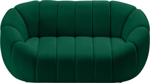 Elijah Green Velvet Loveseat