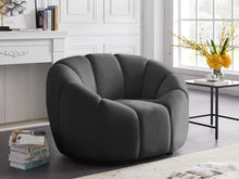 Load image into Gallery viewer, Elijah Grey Velvet Chair
