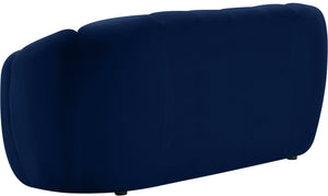 Elijah Navy Velvet Loveseat