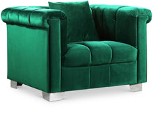 Load image into Gallery viewer, Kayla Green Velvet Chair image
