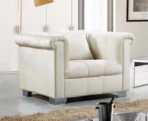 Kayla Cream Velvet Chair