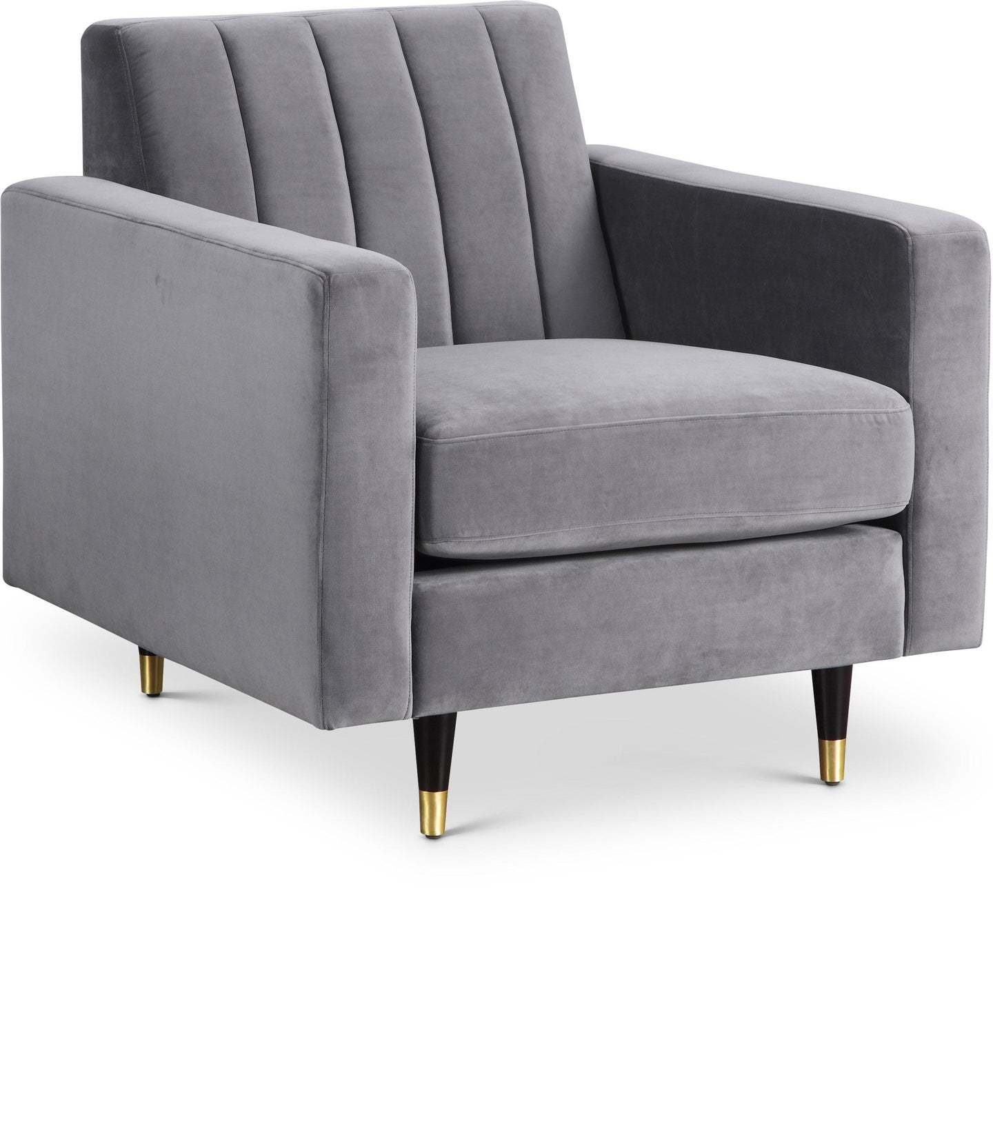 Lola Grey Velvet Chair image