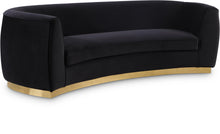 Load image into Gallery viewer, Julian Black Velvet Sofa
