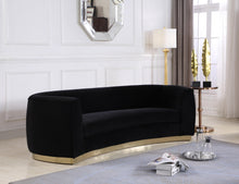 Load image into Gallery viewer, Julian Black Velvet Sofa
