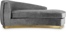 Load image into Gallery viewer, Julian Grey Velvet Chaise
