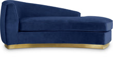 Load image into Gallery viewer, Julian Navy Velvet Chaise
