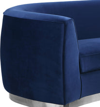 Load image into Gallery viewer, Julian Navy Velvet Loveseat
