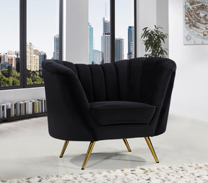 Margo Black Velvet Chair