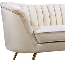 Load image into Gallery viewer, Margo Cream Velvet Sofa
