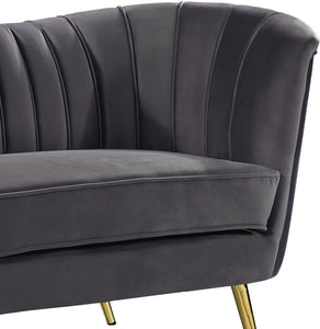 Margo Grey Velvet Chair