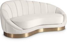 Load image into Gallery viewer, Shelly Cream Velvet Chaise
