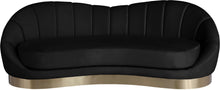 Load image into Gallery viewer, Shelly Black Velvet Sofa
