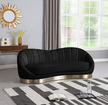 Load image into Gallery viewer, Shelly Black Velvet Sofa

