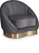 Load image into Gallery viewer, Shelly Grey Velvet Chair
