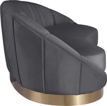 Load image into Gallery viewer, Shelly Grey Velvet Chaise
