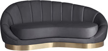 Load image into Gallery viewer, Shelly Grey Velvet Chaise
