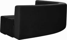Load image into Gallery viewer, Curl Black Velvet 2pc. Sectional
