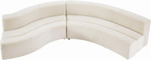 Load image into Gallery viewer, Curl Cream Velvet 2pc. Sectional
