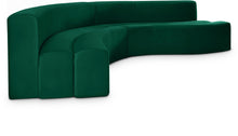 Load image into Gallery viewer, Curl Green Velvet 2pc. Sectional image
