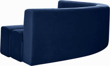 Load image into Gallery viewer, Curl Navy Velvet 2pc. Sectional
