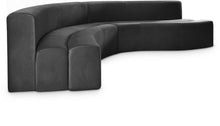Load image into Gallery viewer, Curl Grey Velvet 2pc. Sectional image
