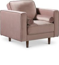 Load image into Gallery viewer, Emily Pink Velvet Chair
