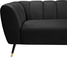 Load image into Gallery viewer, Beaumont Black Velvet Sofa
