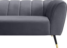 Load image into Gallery viewer, Beaumont Grey Velvet Sofa
