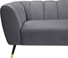 Load image into Gallery viewer, Beaumont Grey Velvet Sofa
