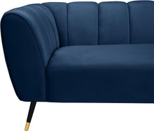 Load image into Gallery viewer, Beaumont Navy Velvet Sofa
