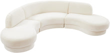 Load image into Gallery viewer, Rosa Cream Velvet 3pc. Sectional (3 Boxes)

