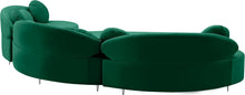 Load image into Gallery viewer, Vivacious Green Velvet 3pc. Sectional (3 Boxes)
