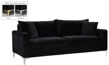 Load image into Gallery viewer, Naomi Black Velvet Sofa
