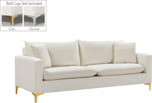 Load image into Gallery viewer, Naomi Cream Velvet Sofa image
