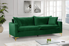 Load image into Gallery viewer, Naomi Green Velvet Sofa
