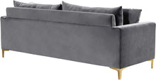 Load image into Gallery viewer, Naomi Grey Velvet Sofa
