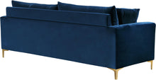 Load image into Gallery viewer, Naomi Navy Velvet Sofa
