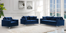 Load image into Gallery viewer, Naomi Navy Velvet Sofa
