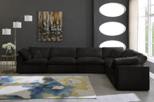 Load image into Gallery viewer, Cozy Black Velvet Cloud Modular Sectional
