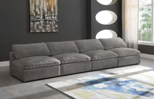Load image into Gallery viewer, Cozy Grey Velvet Cloud Modular Armless Sofa
