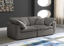 Load image into Gallery viewer, Cozy Grey Velvet Cloud Modular Sofa
