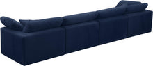 Load image into Gallery viewer, Cozy Navy Velvet Cloud Modular Sofa
