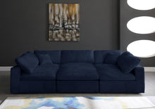 Load image into Gallery viewer, Cozy Navy Velvet Cloud Modular Sectional
