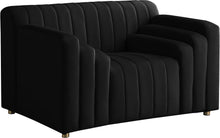 Load image into Gallery viewer, Naya Black Velvet Chair
